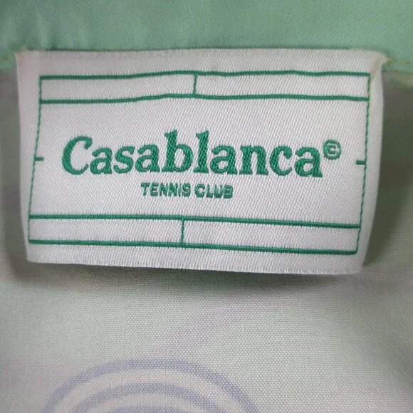 Replica Casablanca Tennis Club Shirt Size 2XL Multicolor Masao San Print Camp - Picture 5 of 12